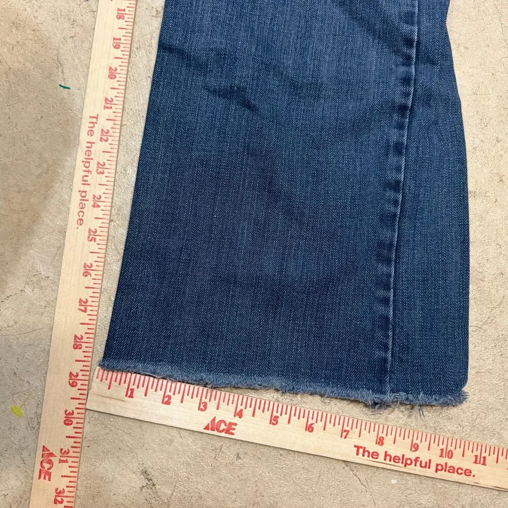 Y2K Levi's SilverTab 34X28 True Boot Jean Distressed Crop 90s Grunge Vintage Dad